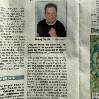 dj danny malle pressebericht die rheinpfalz